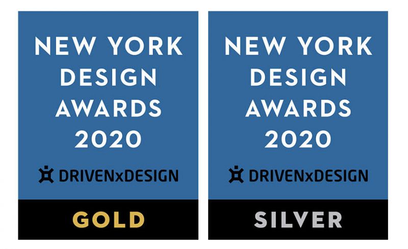 紐約設計大獎（New York Design Awards）金獎及銀獎